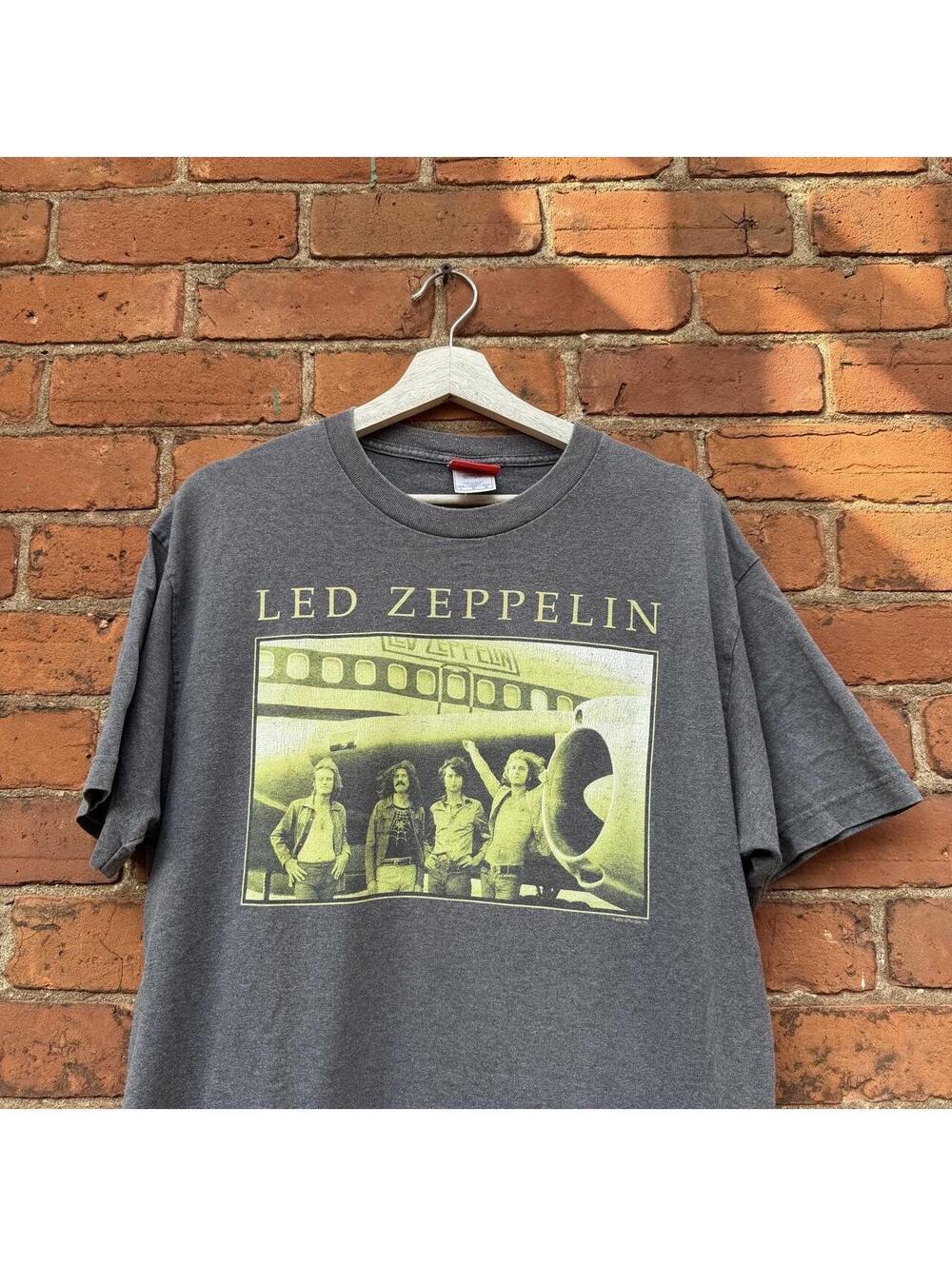vintage led zeppelin airplane t shirt 2005 L